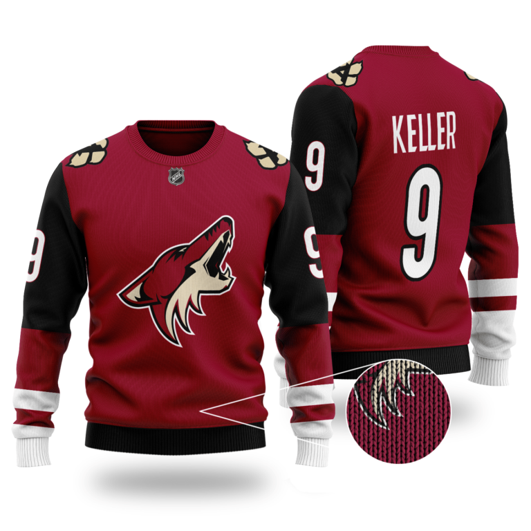 Arizona Coyotes Nhl Clayton Keller 9 Wool Sweater