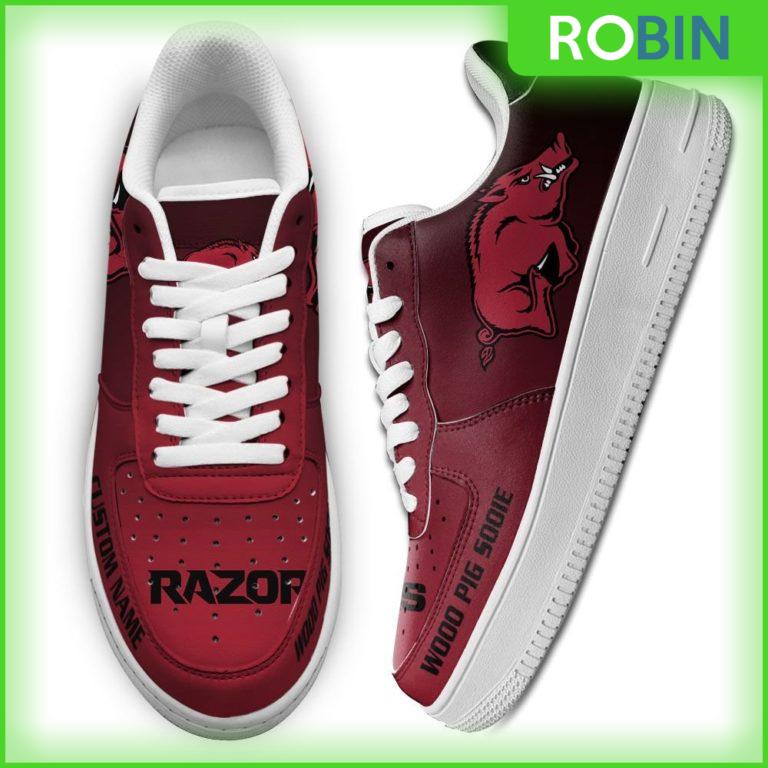 Custom Name Arkansas Razorbacks Sneakers – Custom AF 1 Shoes