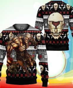 Armored Titan Ugly Christmas Sweater Anime Attack On Titan Xmas Gifts