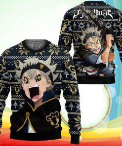 Asta Ugly Christmas Sweater Anime Black Clover Xmas Gifts Funny