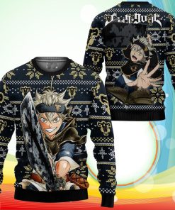 Asta Ugly Christmas Sweater Anime Black Clover Xmas Gifts