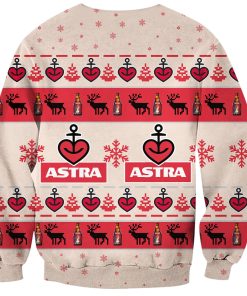 Astra Bier Print Ugly Christmas Sweatshirt