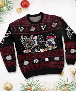Atlanta Falcons Star Wars Christmas Ugly Sweater Darth Vader Boba Fett Stormtrooper Atlanta Falcons Star Wars Christmas Ugly Sweater Darth Vader Boba Fett Stormtrooper