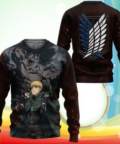 Attack On Tian Armin Arlert Sweatshirt AOT Final Season Anime 3D Printed Sweater