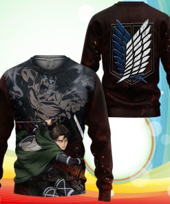 Attack On Tian Levi Arlert Sweatshirt AOT Final Season Anime 3D Printed Sweater