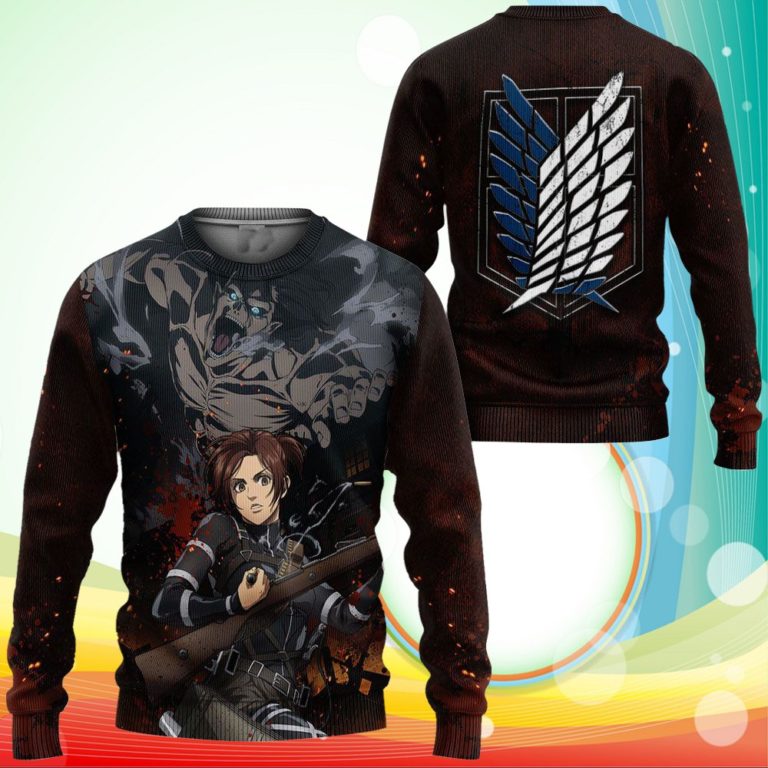 Attack On Tian Sasha Blouse Sweatshirt AOT Final Season Anime 3D Printed Sweater