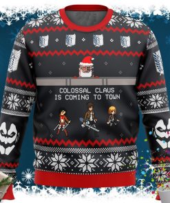 Attack on Titan Colossal Claus Ugly Christmas Sweater