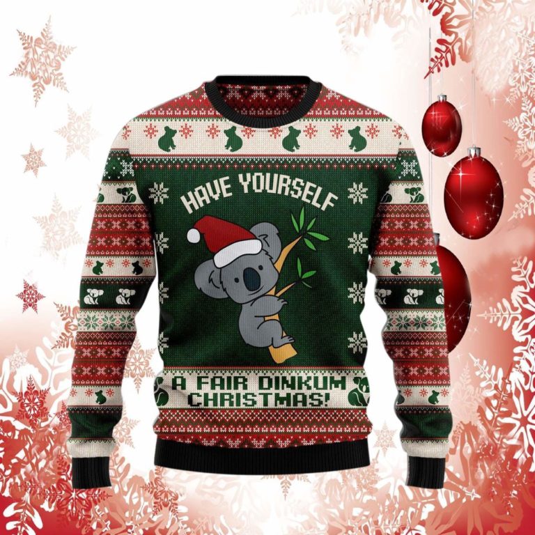 Australian Fair Dinkum Christmas Ugly Christmas Sweater