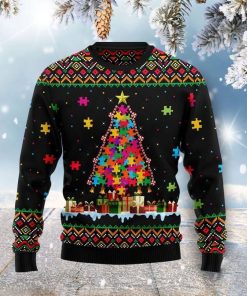 Autism Tree Ugly Christmas Sweatshirt