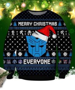 Autobot Knitting Pattern 3d Print Ugly Sweatshirt