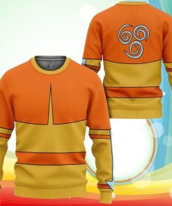 Avatar The Last Airbender Aang Uniform Sweatshirt Anime Costume
