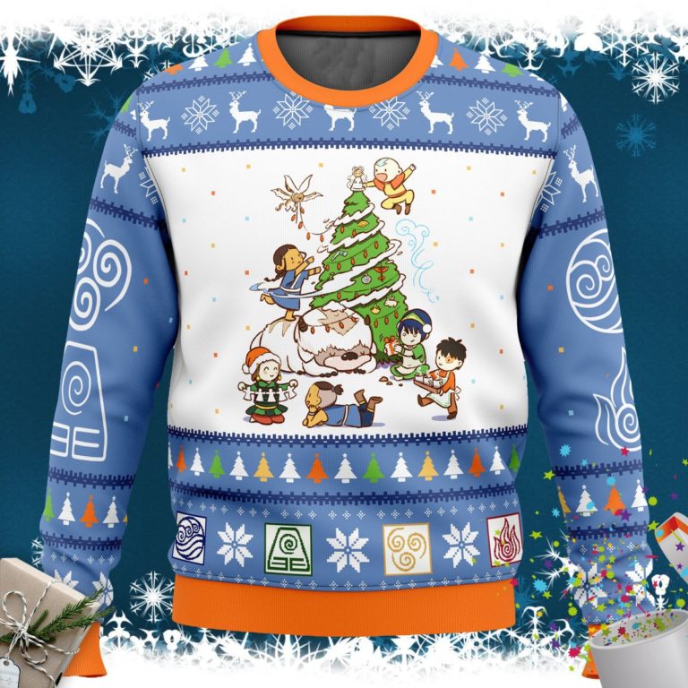 Avatar the Last Airbender Christmas Time Ugly Christmas Sweater