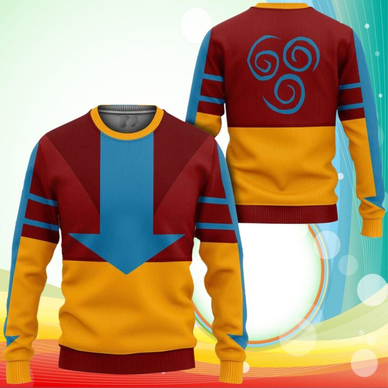 Avatar The Last Airbender Sweatshirt Air Nation Uniform Costume Shirt