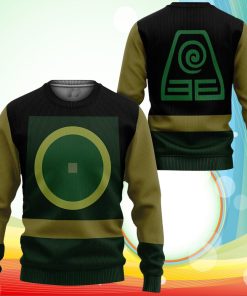Avatar The Last Airbender Sweatshirt Earth Nation Uniform Costume Shirt