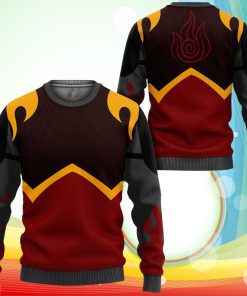 Avatar The Last Airbender Sweatshirt Fire Nation Uniform Costume Shirt