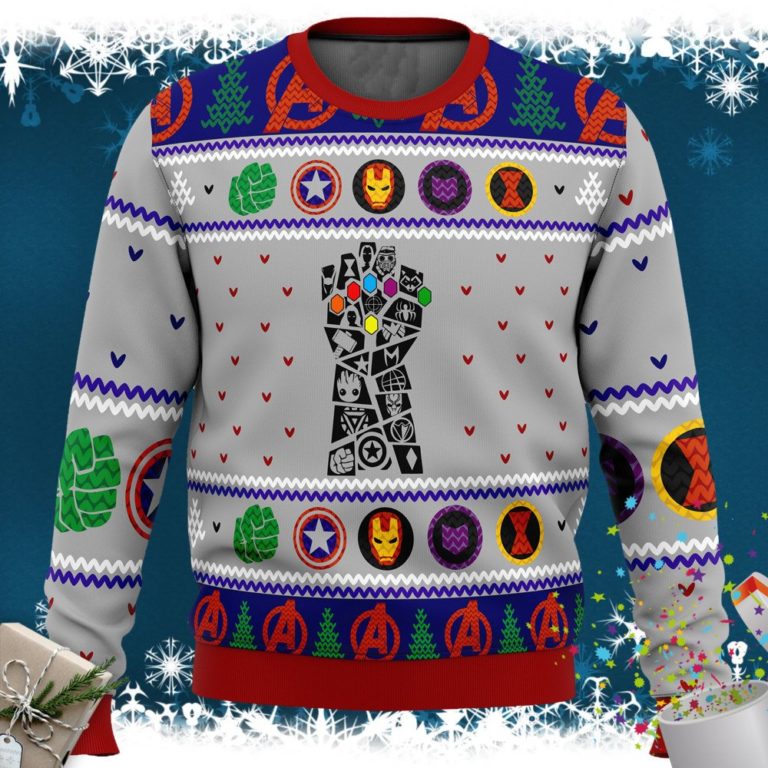 Avengers Gauntlet Ugly Christmas Sweater