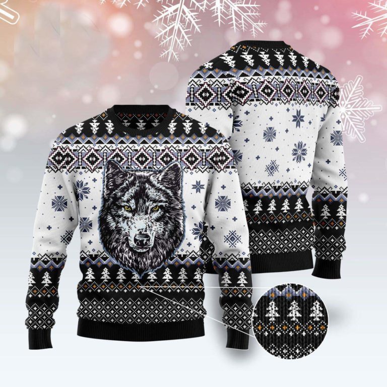 Awesome Wolf Ugly Christmas Sweater