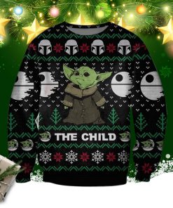 Baby Yoda 3d Print Ugly Christmas Sweatshirt
