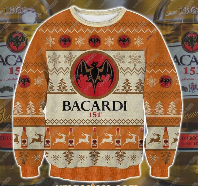 Bacardi Rum 3d Print Christmas Sweater
