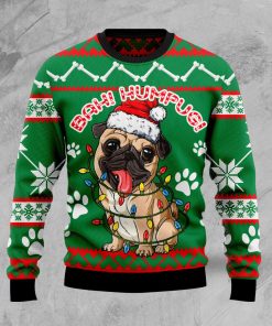 Bah Humpug String Lights Ugly Christmas Sweater Bah Humpug String Lights Ugly Christmas Sweater
