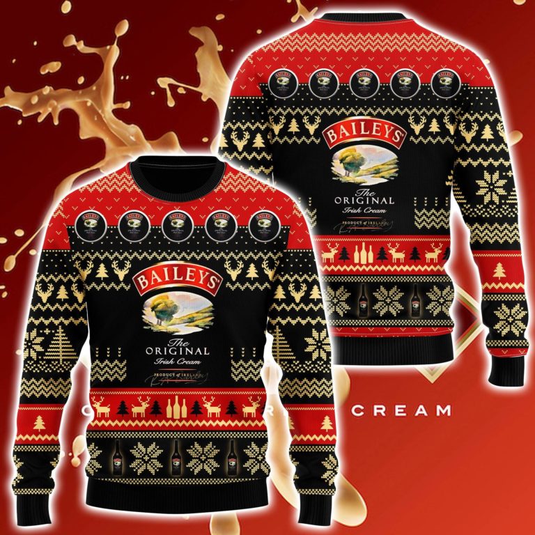 Baileys Irish Cream Ugly Christmas Sweatshirt