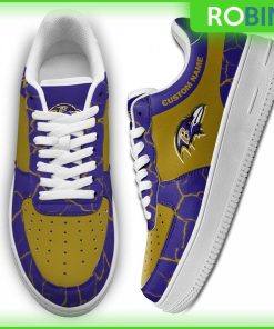 Baltimore Ravens NFL Custom AF1 Sneakes
