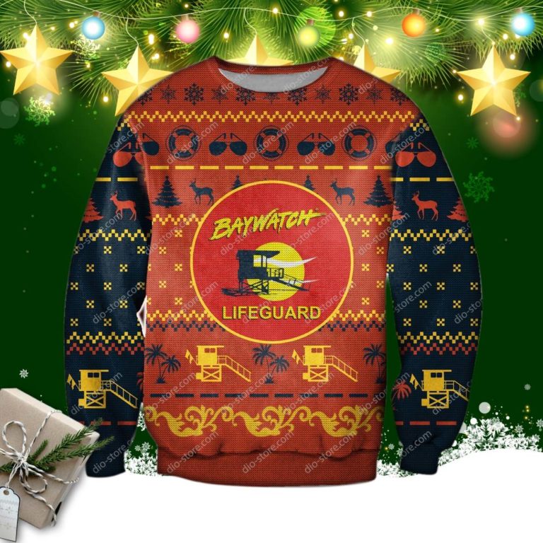 Baywatch Ugly Christmas Sweater
