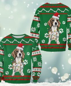 Beagle Green Christmas Sweatshirt