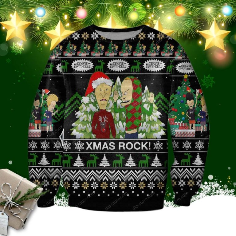 Beavis Butt-Head 3d Print Ugly Christmas Sweater