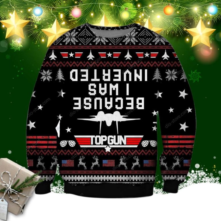 Because I Was Inverted Knitting Pattern 3d Print Ugly Christmas Sweater