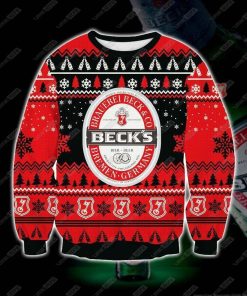 Beck?s 3d Print Christmas Sweater