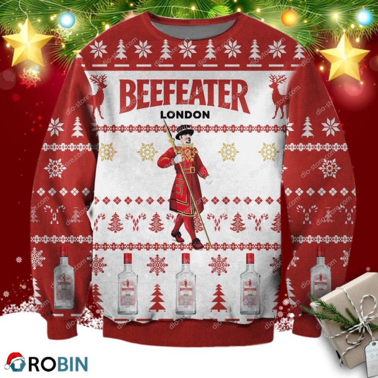 Beefeater London Dry Gin 3d Print Ugly Sweater