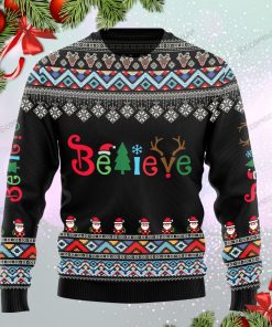 Believe Christmas Wool Ugly Sweater