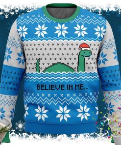 Believe in me…Nessie Ugly Christmas Sweater