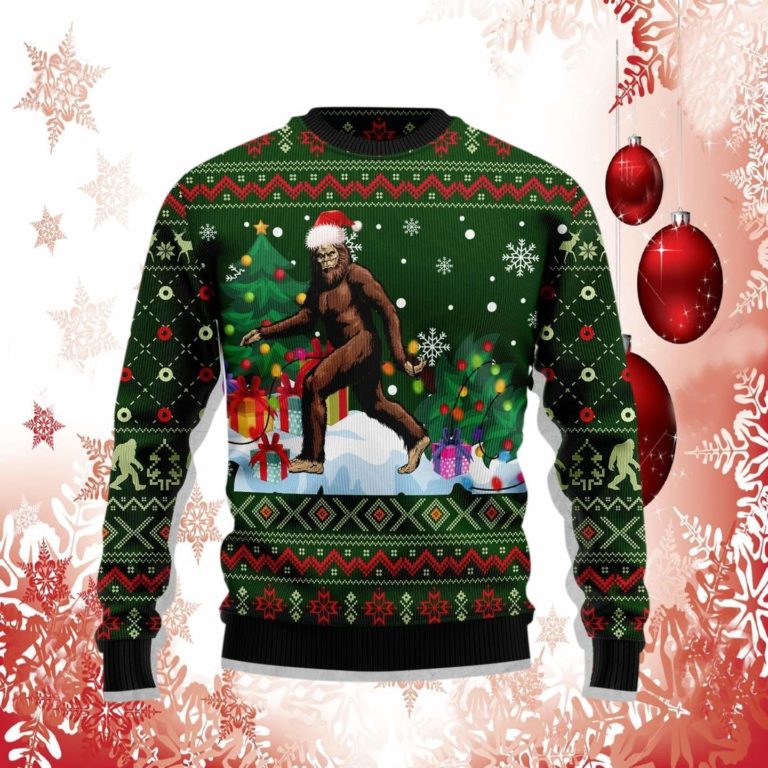 Big Foot Xmas Christmas Ugly Sweater