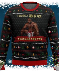 Big Package Barry Wood Meme Ugly Christmas Sweater