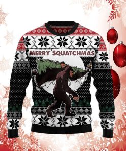 Bigfoot Squatchmas Ugly Sweater