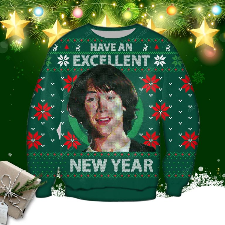 Bill & Ted’s Excellent Adventure Knitting Pattern 3d Print Ugly Sweater