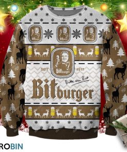 Bitburger 3d Print Ugly Christmas Sweater 1