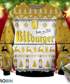 Bitburger 3d Print Ugly Christmas Sweater