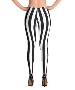 Black and White Striped Legging Black and White Striped Legging