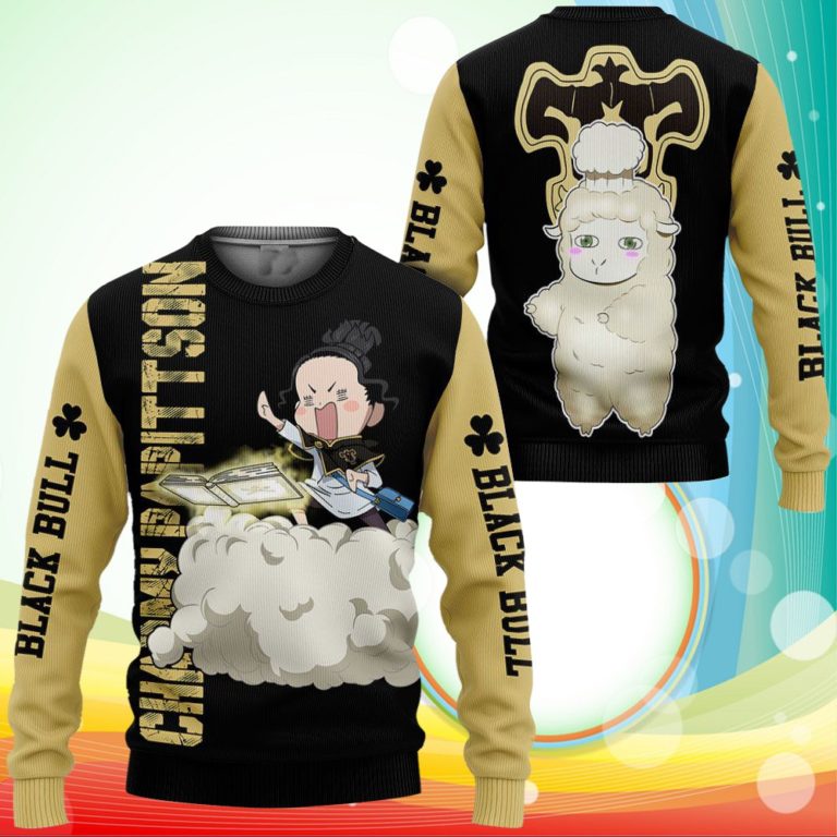 Black Bull Charmy Sweatshirt Black Clover Anime 3D Printed Sweater