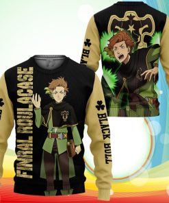 Black Bull Finral Roulacase Sweatshirt Black Clover Anime 3D Printed Sweater
