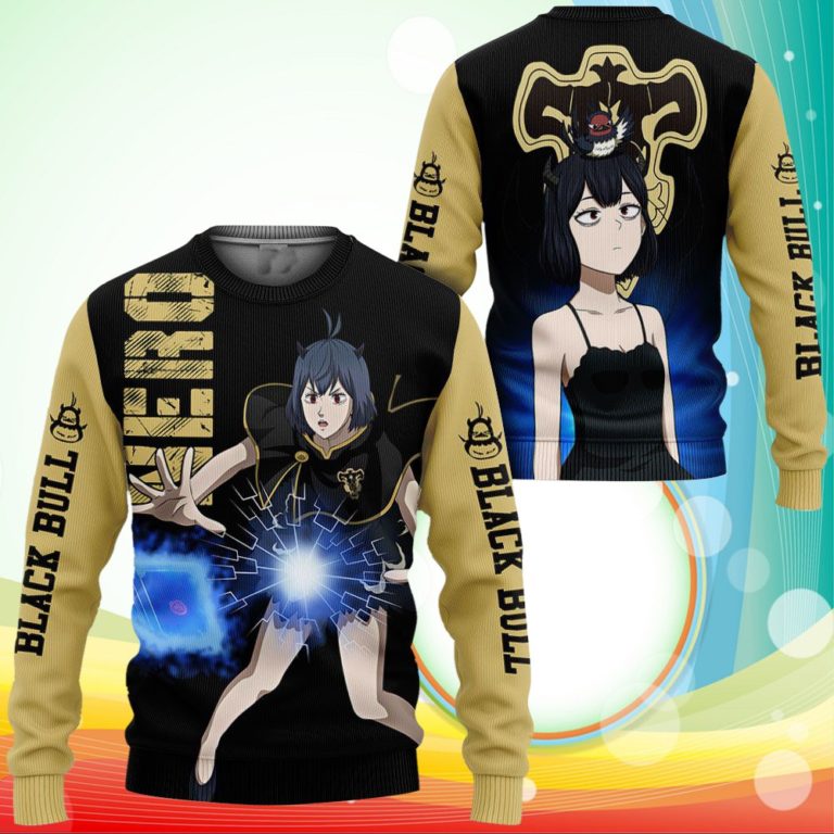 Black Bull Nero Sweatshirt Black Clover Anime 3D Printed Sweater