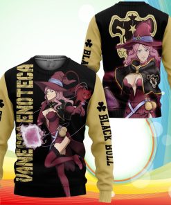 Black Bull Vanessa Sweatshirt Black Clover Anime 3D Printed Sweater
