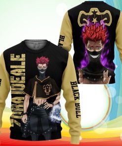 Black Bull Zora Ideale Sweatshirt Black Clover Anime 3D Printed Sweater