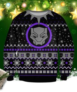 Black Panther Knitting Pattern 3d Print Ugly Sweater
