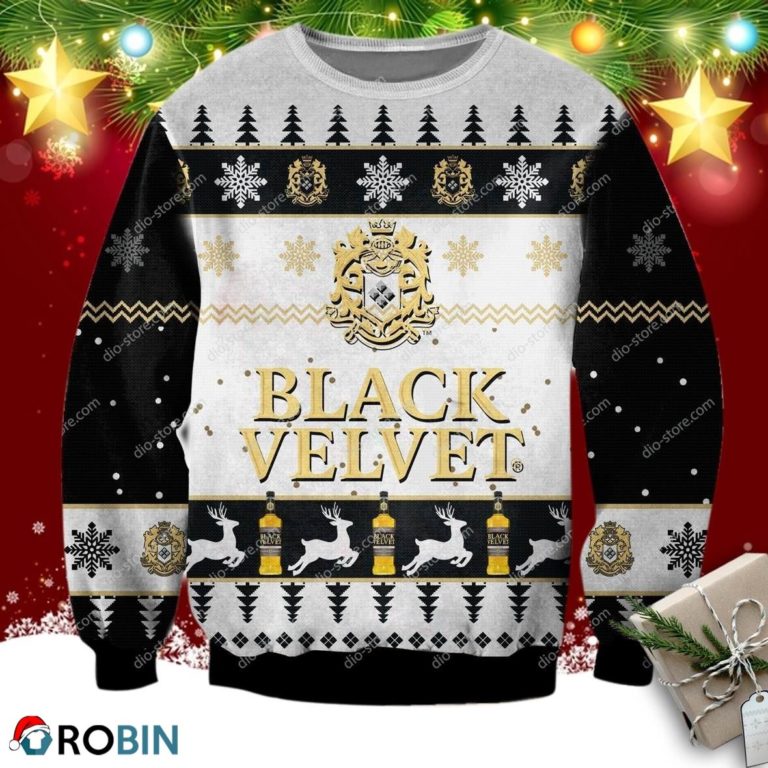 Black Velvet 3d Print Ugly Christmas Sweater