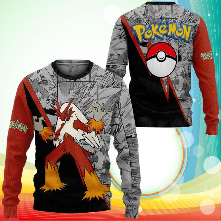 Blaziken Sweatshirt Anime Pokemon Sweater
