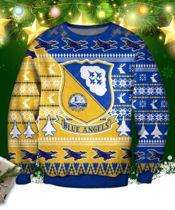 Blue Angels 3d Print Ugly Christmas Sweatshirt, Sweater